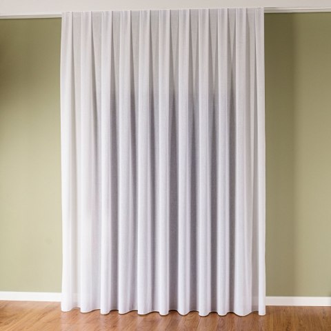 Firanka fantazyjna z ołowianką, wysokość 320cm, kolor 009 biały 318768/OLO/009/000320/1
