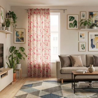 KWIATY KEIKO Tkanina dekoracyjna BLACKOUT, 145cm, kolor 004 beżowy D00438/BLC/004/145000/1