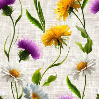 KWIATY POLNE ZOYA Tkanina dekoracyjna NINA WODOODPORNA, 160cm, kolor 009 wielokolorowy D00436/NIW/009/160000/1