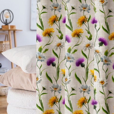 KWIATY POLNE ZOYA Tkanina dekoracyjna NINA WODOODPORNA, 160cm, kolor 009 wielokolorowy D00436/NIW/009/160000/1