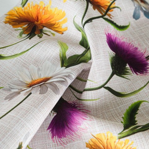 KWIATY POLNE ZOYA Tkanina dekoracyjna NINA WODOODPORNA, 160cm, kolor 009 wielokolorowy D00436/NIW/009/160000/1