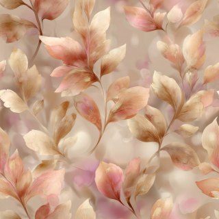 LIŚCIE ALMA Tkanina dekoracyjna BLACKOUT, 145cm, kolor 004 beżowy D00439/BLC/004/145000/1