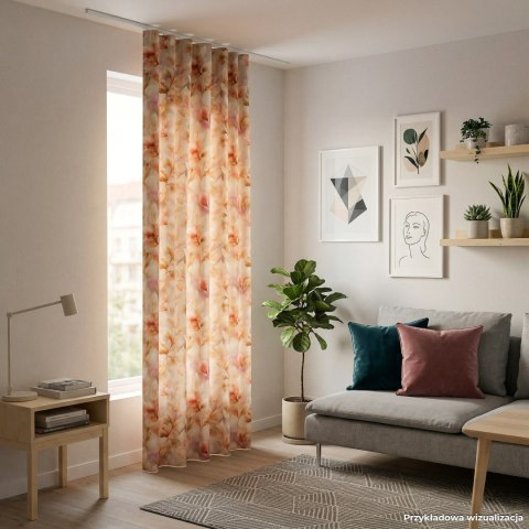 LIŚCIE ALMA Tkanina dekoracyjna BLACKOUT, 145cm, kolor 004 beżowy D00439/BLC/004/145000/1