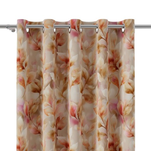 LIŚCIE ALMA Tkanina dekoracyjna BLACKOUT, 145cm, kolor 004 beżowy D00439/BLC/004/145000/1