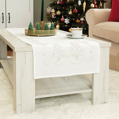 ŚWIĄTECZNY BLASK Bieżnik, szerokość 40cm x wysokość 160cm, kolor 001 biały 615800/KSP/001/040160/1