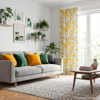 ŻONKILE Tkanina dekoracyjna NINA WODOODPORNA, 160cm, kolor 008 żółty D00444/NIW/008/160000/1