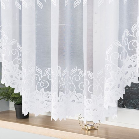 Firanka gotowa żakardowa BASTIA 160x500 cm kolor biały Firanka gotowa żakardowa BASTIA 160x500 cm kolor biały