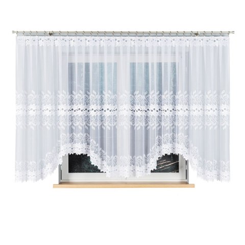 Firanka gotowa żakardowa BASTIA 160x500 cm kolor biały Firanka gotowa żakardowa BASTIA 160x500 cm kolor biały