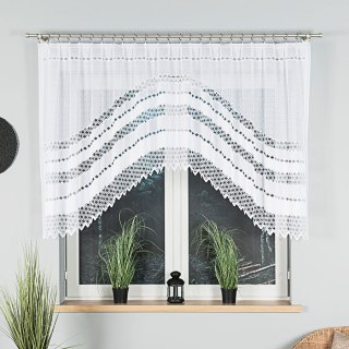 Firanka gotowa żakardowa FILOMENA 120x270 cm kolor biały