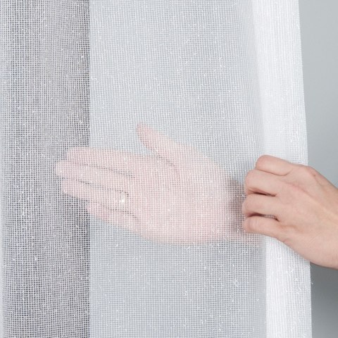 Firanka fantazyjna błyszcząca z ołowianką, wysokość 330cm, kolor 003 biały 000158/OLO/003/000330/1 Firanka fantazyjna błyszcząca z ołowianką, wysokość 330cm, kolor 003 biały 000158/OLO/003/000330/1