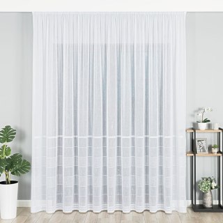 Firanka fantazyjna z ołowianką 002631 wysokość 280 cm kolor biały