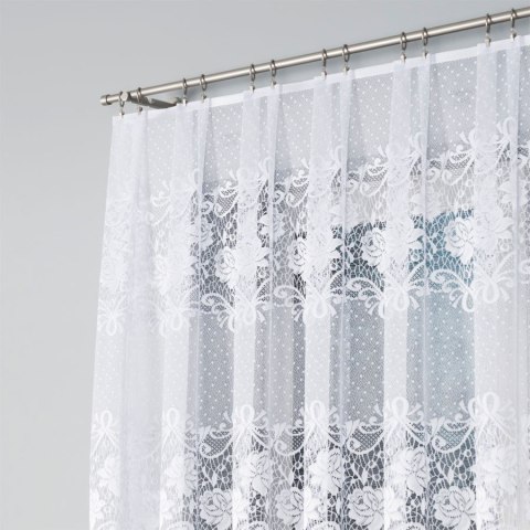 Firanka żakardowa 017480 wysokość 110 cm kolor biały