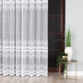 Firanka żakardowa 648107 wysokość 250 cm kolor biały