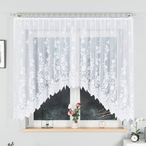 Firanka gotowa żakardowa LUDWIKA 150x320 cm kolor biały Firanka gotowa żakardowa LUDWIKA 150x320 cm kolor biały
