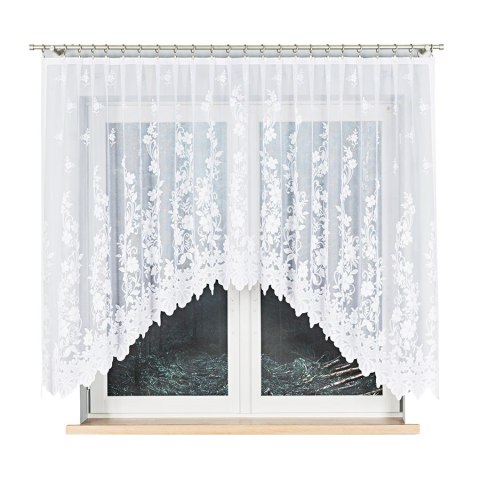 Firanka gotowa żakardowa LUDWIKA 150x320 cm kolor biały Firanka gotowa żakardowa LUDWIKA 150x320 cm kolor biały