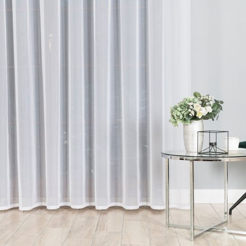 Woal gładki 002301 wysokość 300 cm kolor biały