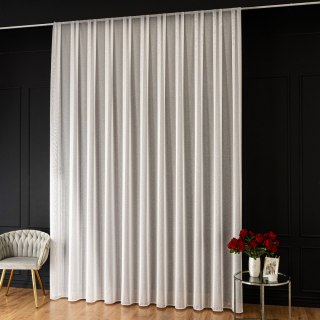 Firanka fantazyjna z ołowianką, wysokość 325cm, kolor 001 biały 318942/OLO/001/000325/1