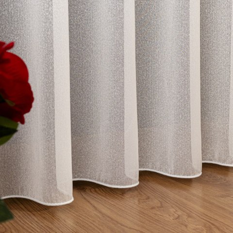 Firanka fantazyjna z ołowianką, wysokość 325cm, kolor 001 biały 318942/OLO/001/000325/1