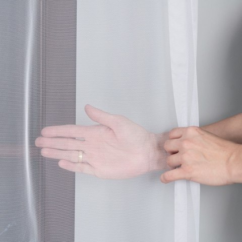 Firanka gładka grecki tiul z ołowianką, wysokość 320cm, kolor 001 biały 000885/OLO/001/000310/1
