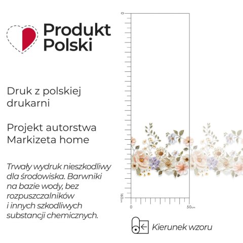 KWIATY Z EFEKTEM WYSZYWANIA Firanka żakardowa gotowa na prosto 023456, szerokość 250 x wysokość 160cm, kolor 001 biały (do wycze