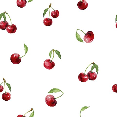 WISIENKI RUBY Tkanina dekoracyjna typu EFE, szerokość 150cm, kolor 001 biały D00383/EFE/001/150000/1