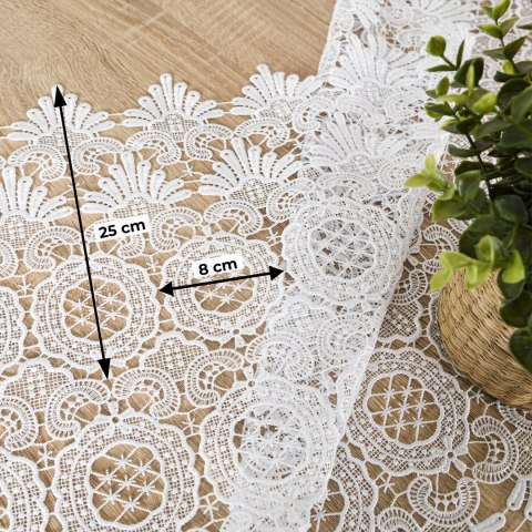 Bieżnik gipiurowy, wysokość 60cm, kolor 001 biały G00005/447/001/000060/1
