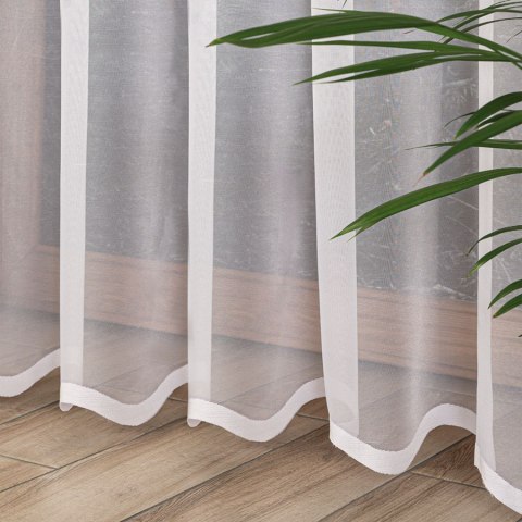 ELZA Firanka żakardowa gotowa na prosto, szerokość 145 x wysokość 230cm, kolor 001 biały 023456/FBP/001/145230/1