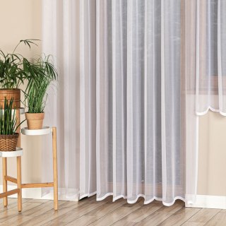 ELZA Firanka żakardowa gotowa na prosto, szerokość 300 x wysokość 230cm, kolor 001 biały 023456/FBP/001/300230/1