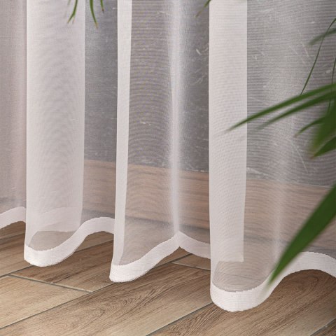 ELZA Firanka żakardowa gotowa na prosto, szerokość 300 x wysokość 230cm, kolor 001 biały 023456/FBP/001/300230/1