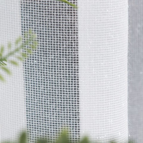 Firanka fantazyjna błyszcząca z ołowianką, wysokość 330cm, kolor 001 biały 000158/OLO/001/000330/1