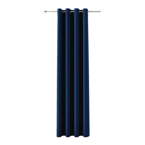 BLACKOUT VELVET Zasłona gotowa na przelotkach, szerokość 140cm x wysokość 230cm, kolor 011 granatowy BLAVEL/ZGP/011/140230/1