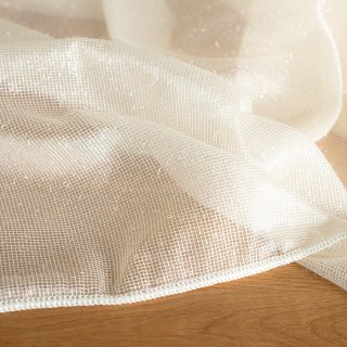 Firanka fantazyjna błyszcząca z ołowianką, wysokość 330cm, kolor 012 kremowy 000158/OLO/012/000330/1