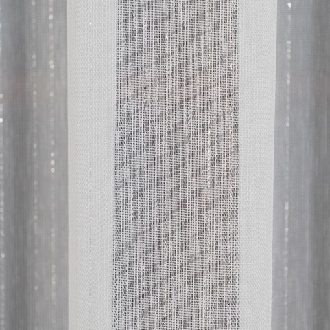 Firanka fantazyjna z ołowianką, wysokość 300cm, kolor 002 biały ze srebrną nitką 318461/OLO/002/000300/1