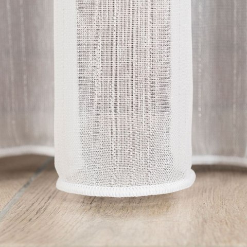 Firanka fantazyjna z ołowianką, wysokość 300cm, kolor 002 biały ze srebrną nitką 318461/OLO/002/000300/1
