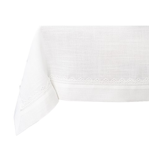 KARMEN Obrus z gipiurą, szerokość 140cm x wysokość 220cm, kolor 001 biały 202712/KSP/L01/140220/1