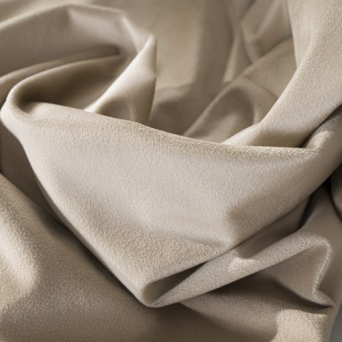 BLACKOUT VELVET Zasłona gotowa na przelotkach, szerokość 140cm x wysokość 230cm, kolor 001 ciemny beżowy BLAVEL/ZGP/001/140230/1