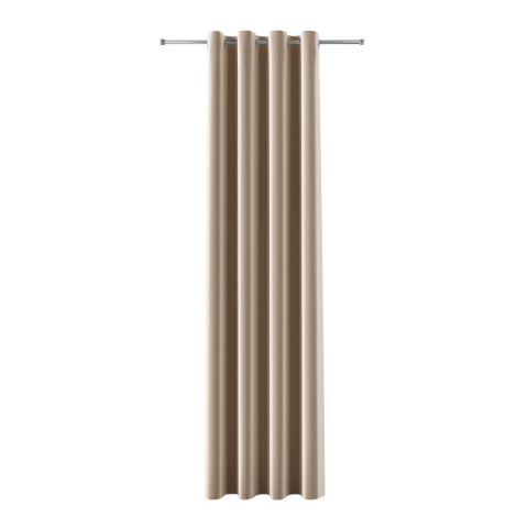 BLACKOUT VELVET Zasłona gotowa na przelotkach, szerokość 140cm x wysokość 230cm, kolor 001 ciemny beżowy BLAVEL/ZGP/001/140230/1