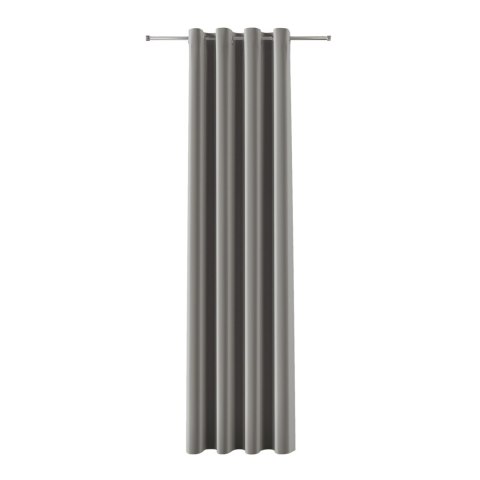 BLACKOUT VELVET Zasłona gotowa na przelotkach, szerokość 140cm x wysokość 230cm, kolor 005 jasny szary BLAVEL/ZGP/005/140230/1