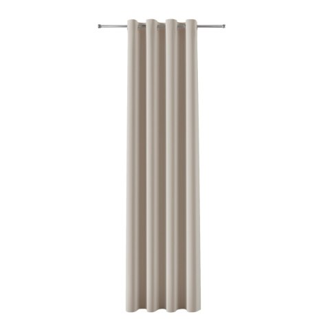 BLACKOUT VELVET Zasłona gotowa na przelotkach, szerokość 140cm x wysokość 230cm, kolor 018 ciepły jasny szary BLAVEL/ZGP/018/140