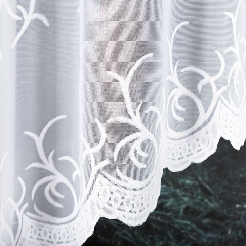 Firanka gotowa żakardowa BAKARO 160x420 cm kolor biały Firanka gotowa żakardowa BAKARO 160x420 cm kolor biały