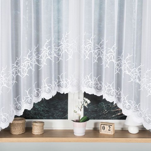 Firanka gotowa żakardowa BAKARO 160x420 cm kolor biały Firanka gotowa żakardowa BAKARO 160x420 cm kolor biały