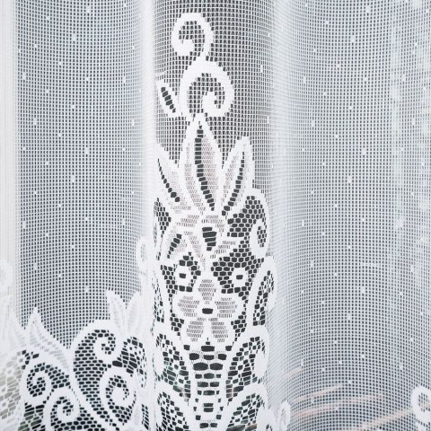 Firanka gotowa żakardowa BERENIKA 180x300 cm kolor biały