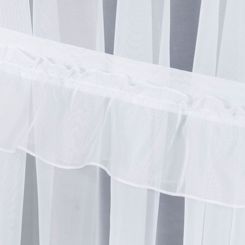 DAGMARA Firanka gotowa, szerokość 400 x wysokość 160cm, kolor 001 biały FK0163/233/001/400160/1