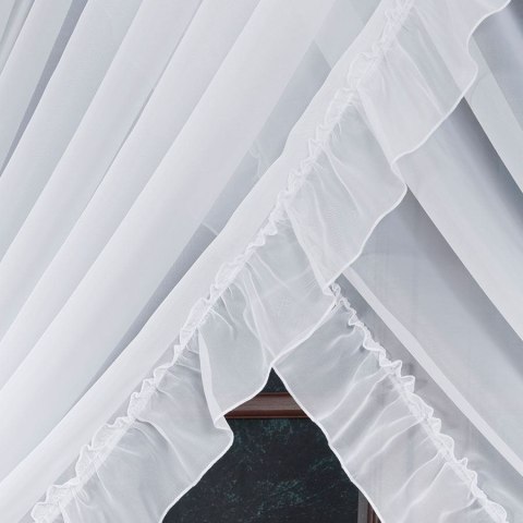 DAGMARA Firanka gotowa, szerokość 600 x wysokość 250cm, kolor 001 biały FK0163/233/001/600250/1