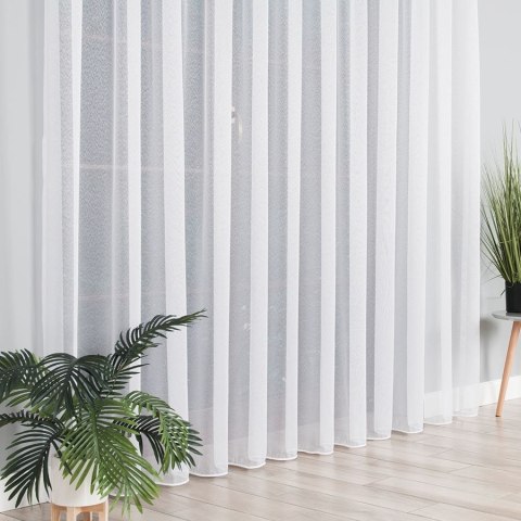 Firanka fantazyjna na markizecie z ołowianką, wysokość 330cm, kolor 003 biały 000433/OLO/003/000330/1
