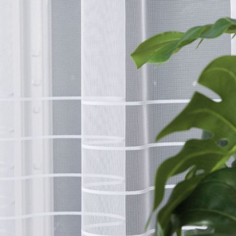 Firanka żakardowa z ołowianką 000280 wysokość 160 cm kolor biały