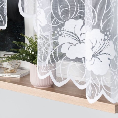 Firanka gotowa żakardowa GRACJANA 160x300 cm kolor biały Firanka gotowa żakardowa GRACJANA 160x300 cm kolor biały