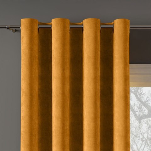 HOLLAND VELVET Zasłona gotowa na przelotkach, szerokość 140 x wysokość 260cm, kolor 009 żółty musztardowy TD0002/ZGP/009/140260/ HOLLAND VELVET Zasłona gotowa na przelotkach, szerokość 140 x wysokość 260cm, kolor 009 żółty musztardowy TD0002/ZGP/009/140260/
