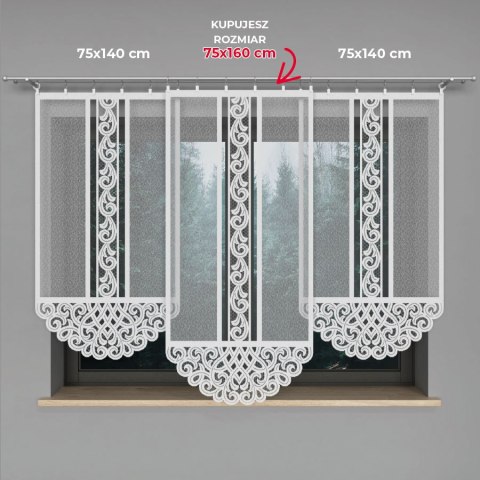 Panel żakardowy gotowy KETHER 160x75 cm kolor biały Panel żakardowy gotowy KETHER 160x75 cm kolor biały