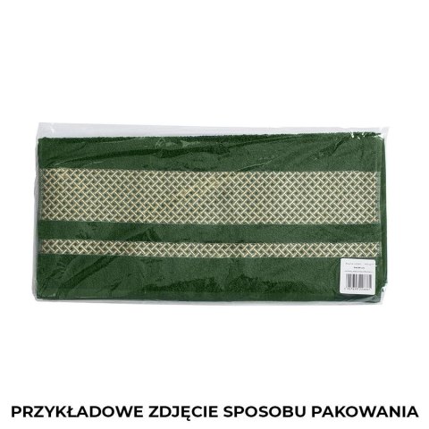 LIONEL Ręcznik, 50x90cm, kolor 002 ciemno zielony;butelkowy ze złotą bordiurą LIONEL/RB0/002/050090/1 LIONEL Ręcznik, 50x90cm, kolor 002 ciemno zielony;butelkowy ze złotą bordiurą LIONEL/RB0/002/050090/1